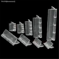 ✖ 10pcs 4 Sizes 25x33mm/30x33mm/45x38mm/65x42mm Durable Clear Acrylic Folding Hinges Transparent Plexiglass Hinges