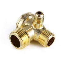 3 Way Unidirectional Check Valve Connect Pipe Fittings Check Valve Connector Tool For Air Compressor Replacement