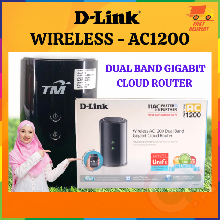 D-LINK WIRELESS AC1200 DUAL BAND GIGABIT CLOUD ROUTER (DIR-850L) - USED ...