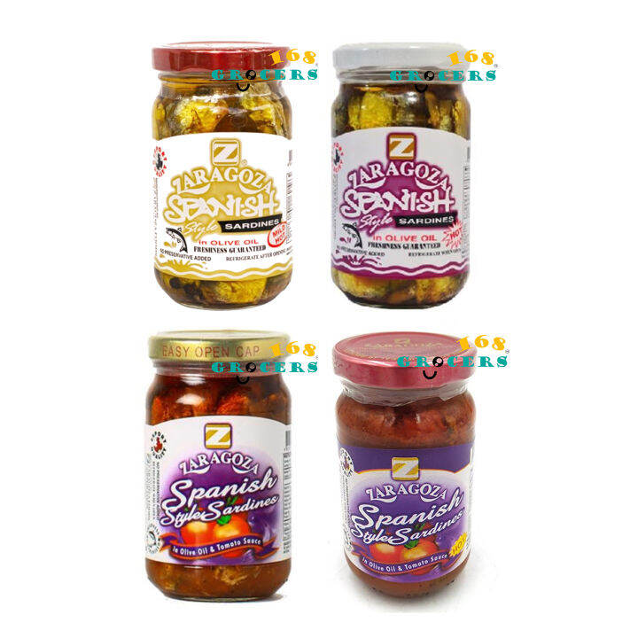Zaragoza Bottled Spanish Style Sardines in Olive oil (Mild Hot / Hot
