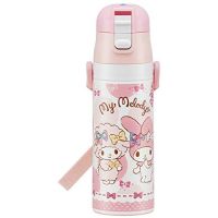 Skater SDC4-A Sports bottle for children stainless Water My melody Tokimeki Ribbon Sanrio 470ml x1