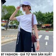Áo Thun Nữ Cotton Kiểu Dây Rút Thời Trang Hot Dây Rút - TT02 - Hình Thật,