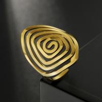 Skyrim Irregular Swirl Geometric Ring Women Stainless Steel Exaggerated Open Finger Rings 2022 Fashion Jewelry Birthday Gift