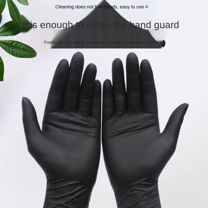 1 Pair Of Disposable Black Tattoo Gloves Lazada PH