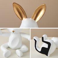 Creative Sliver Rabbit Wine Rack Modern Desk Decoration Dining Room Decoration Parts Wedding Party Decoration Home Decor Gift