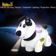 HobbyLane Đồ Chơi Xếp Hình Robot Phát Nhạc Đèn Chiếu Mô Hình Chó Chạy Điện thumbnail