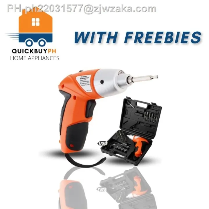 tools 45Pcs Bits USB Screwdriver Rechargeable Electric Screwdriver Drill Tool Set No Noise