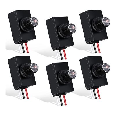 ▩﹊ 6 Packs Dusk To Dawn Sensor For Outdoor Lighting 120-277V Photoelectric Switch Photocell Light Sensor