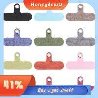 HONEYDEWD ถอดออกได้ เปลี่ยน ปรับได้ สายแพทช์เชือก สายคล้องโทรศัพท์มือถือ ปะเก็นการ์ด คลิปสาย Snap