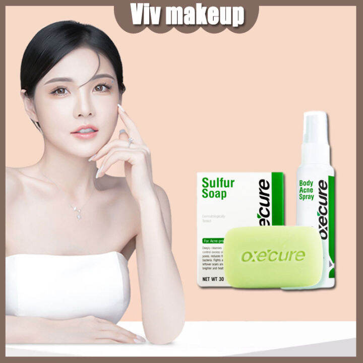 OXECURE Alden's Top Picks Body Acne Fighters (Sulfur Soap 30g, Body