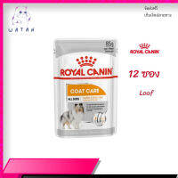 ?ส่งให้ด่วน ส่งฟรี[ยกกล่อง 12 ซอง] Royal Canin Coat Care Pouch Loaf อาหารเปียกสุนัขโต ทุกขนาด บำรุงเส้นขน  เก็บเงินปลายทาง ✨