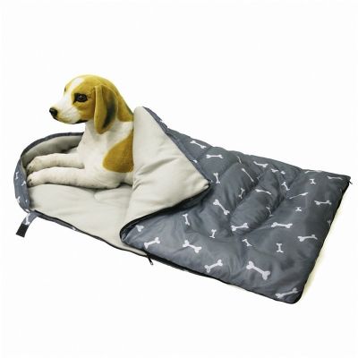 [pets baby] ถุงนอนสุนัขที่สะดวกสบาย Portableshort Fleece Inner Pet Bed For Camping And Backpacking Easy To Clean