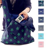 SALE Fashion portable women shopping bag creative printing Oxford cloth folding Ladies bag Kitchen storage bags home accessories