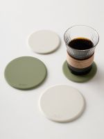 ✴▣❧ style silicone coaster heat insulation pad light luxury high-grade mat tea ceremony