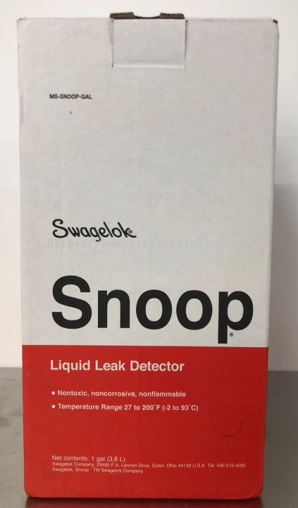 swagelok-snoop-น้ำยาตรวจสอบรอยรั่ว-net-3-8lt