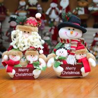 【CW】 Navidad Snowman Christmas Decorations 2022 Xmas Tree Santa Claus Pendant Dolls New Year  39;s Decor Ornaments Noel Gifts for Home
