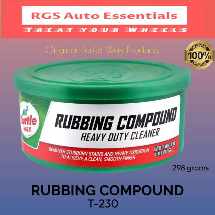 TURTLE WAX Rubbing Compound 298g (T230) Lazada PH