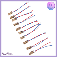 Fuchun โมดูลไดโอดเลเซอร์ขนาดเล็กลายจุด6มม. 3V 5 W 650nm 10ชิ้นสีแดง WL