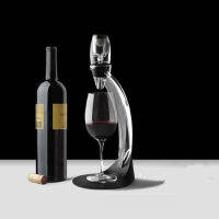 อุปกรณ์ Wine Decanter ใช้สำหรับรินไวน์ให้ไวน์สัมผัสอากาศได้มากขึ้นDecanter Setแบบฐานตั้งรินไวน์