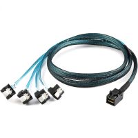 50cm 100cm Internal Mini SAS SFF-8643 Host To 4 SATA 7pin Target Hard Disk 6Gbps Data Server Raid Cable