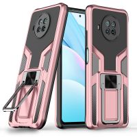 【Electronic Store】เคสกันกระแทกสำหรับ Xiaomi 10 T Lite 5G แผงด้านหลังทหารกันชนเกราะที่วางแหวน Funda Mi 10 T Lite 10 T T10ฝาครอบโทรศัพท์ Mi10T