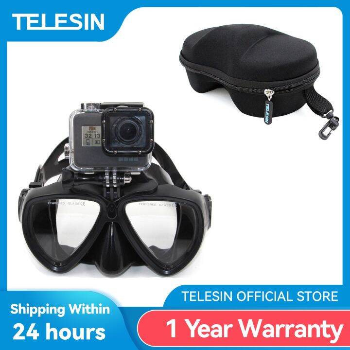 TELESIN Diving Scuba Dive Snorkel Swimming Googgles Tempered Glasses