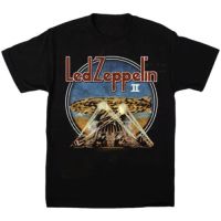 Hot sale Led Zeppelin band graphic Mens 100% Cotton Round Neck Short Sleeve T-Shirt  Adult clothes