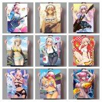 ❏ Super Sonico เกมเซ็กซี่ Wall Art ภาพวาดผ้าใบอะนิเมะโปสเตอร์ Nordic Sonicomi ตกแต่งบ้านตกแต่ง Kawaii Room Decor ของขวัญ