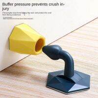 Door Stopper  Silicone Anti-collision Door Stopper  Perforated Floor Suction Anti-collision Device Decorative Door Stops