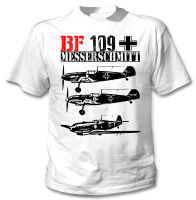 มาใหม่ล่าสุด Messerschmitt Bf 109เยอรมนีแฟชั่นผ้าฝ้ายพิมพ์ลาย100% ฤดูร้อนท็อปส์ซูคอรอบใหม่ขายส่งตลกเสื้อยืดผู้ชายใส่ได้ทั้งผู้ชายและผู้หญิง Xs-3xl สไตล์ป๊อปยูนิเซ็กส์