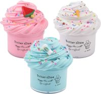 Slime Set with 3-Pack Butter Slimes Soft Slime Toys Safe Color Toys Super Soft and Non-Stick DIY Surprise Slimes