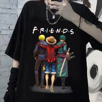 Japanese Anime One Piece Friends Tshirt Men Funny Manga Tshirts Graphic Tees Tshirt