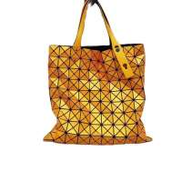 [BAOBAOIssey Miyake] issey Miyake 2023 new womens bag magic color geometric diamond folding large capacity 10*10 shoulder handbag