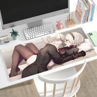 Nier Automata 2b Sexy Mouse Pad เครื่องเกมคอนโซล XL PC Custom แผ่นรองเมาส์สำหรับบ้านขนาดใหญ่ แผ่นรองเมาส์ยาง แผ่นรองเมาส์กันลื่น