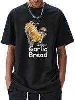 Garlic Bread Men T Shirt Graphic Vintage 100 Cotton When Ur Mom Com Hom N Maek Hte Tshirts Loose 100% Cotton Gildan