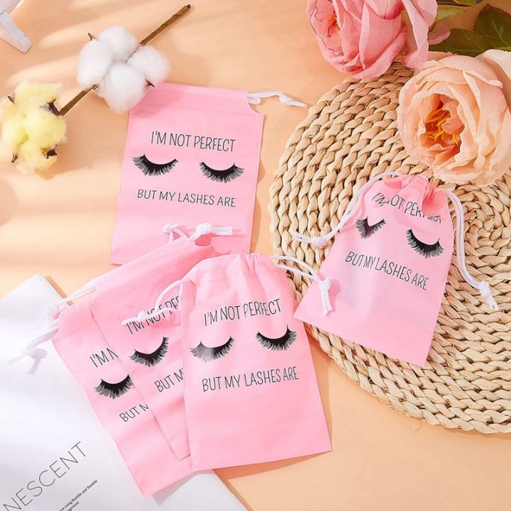 50pcs-lash-aftercare-bags-eyelash-packaging-plastic-makeup-bag-portable-toiletry-pouch-for-women-with-black-drawstring