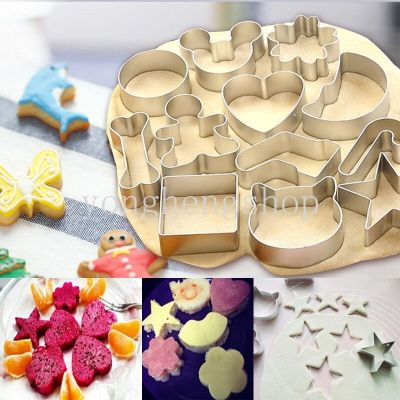 Cute Metal Aluminum Cake Biscuit Mold Cookie Cutter DIY Baking Pastry Tool Kitchen Bakeware Multiple Shapes