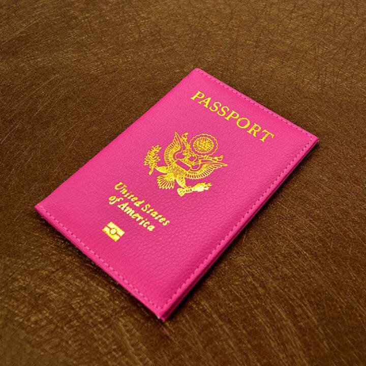 * Cute Personalised Passport Cover with Names Unique Engraved Passport  Holder