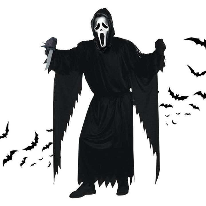 halloween-scary-cover-kid-adult-scream-masque-costume-horror-killer-halloween-horror-cloak-scary-tricky-costume-cute