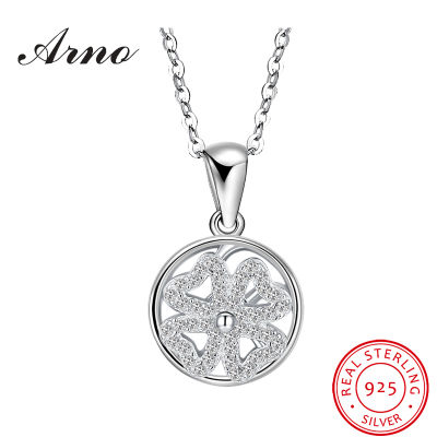 YINGRUIARNO S925 Silver Pendant with revolving heart-shaped flowers Zircon Pendant Necklace Valentines Day Birthday Gifts Collection Jewelry