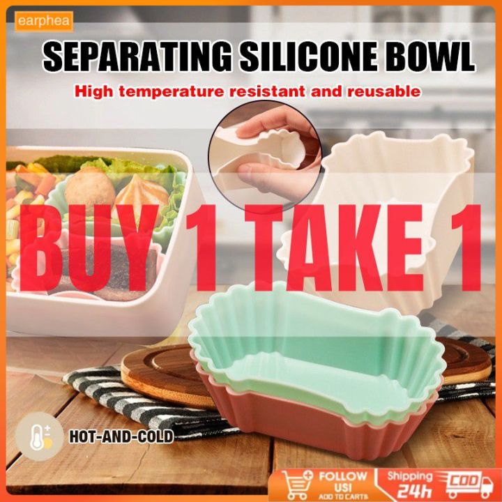 【BUY 1 TAKE 1】3pcs/Set Food-Grade Bento Divider Cup Silicone ...