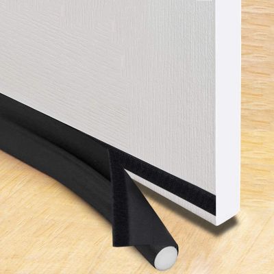 94cm Door Bottom Sealing Strip Self-adhesive Weatherstrip Under Door Draft Stopper Windproof Dust-Proof PU Seal Acoustic Foam