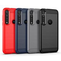 Carbon Fiber Cover Shockproof Phone  For Motorola Moto G9 Plus Play G8 E6 E5 G6 G7 Play Plus One Macro Action E6s Bumper Case Phone Cases