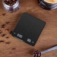 Smart Coffee Weighing Scale High Precision Timer Electronic Scales Energy Saving LCD Screen with Backlight Coffee Accessories Electrical Connectors