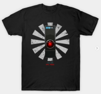 Classic HAL 9000 Retro Japanese 2001 A Space Odyssey T-Shirt Mens 100% Cotton Round Neck Short Sleeve T-Shirt