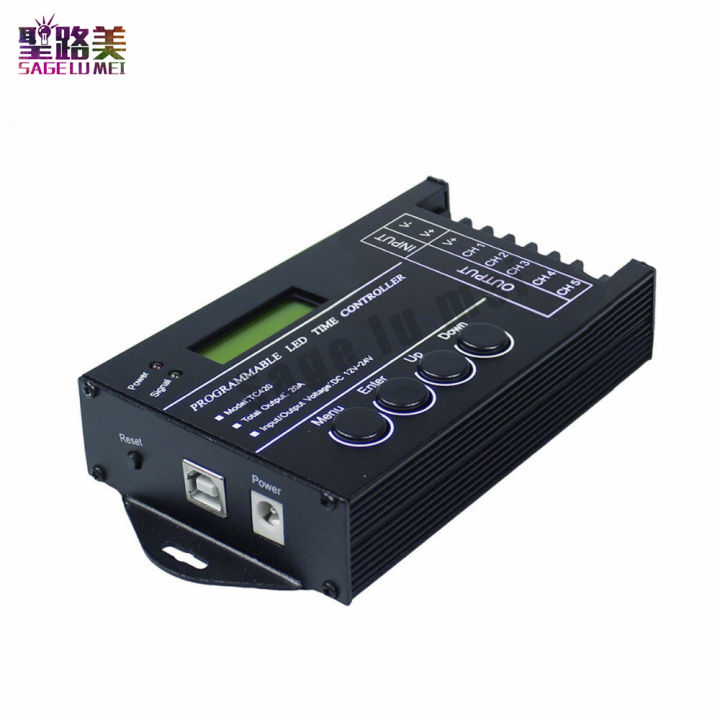 dc12v-24v-tc420-tc421-programmable-5ch-rgb-led-strip-light-time-wifi-controller-dimmer-used-in-aquariums-fish-tank-plant-grow