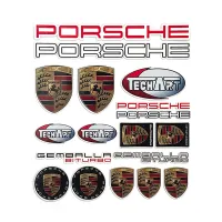 Phản Quang Ô Tô Hiệu Huy Hiệu Miếng Dán Tường Cho Logo Xe Porsche