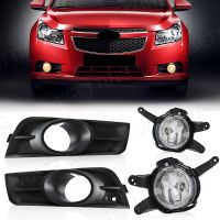 สำหรับ Chevrolet Cruze Chevy 2009 2010 2012 2013 2014ไฟตัดหมอก LED โคมไฟครอบคลุมกรอบ Grille สายไฟชุด12V