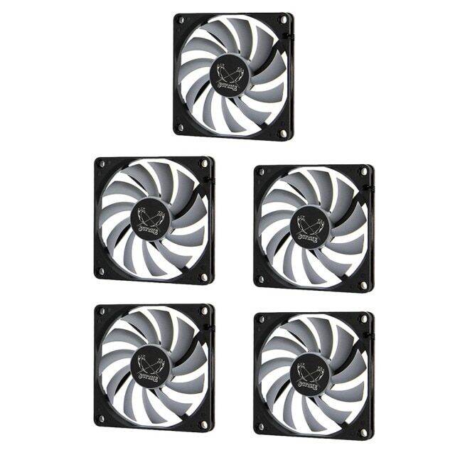 15pcs 80mm 8010 12v 4 Pin Computer Case Thin Fan 3000rpm Adjustable