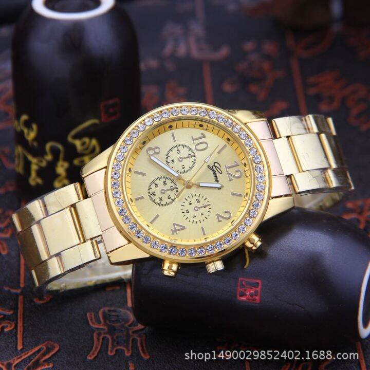 hot-seller-new-ladies-geneva-fake-three-eyes-foreign-trade-explosive-alloy-inlaid-jewelry-wholesale